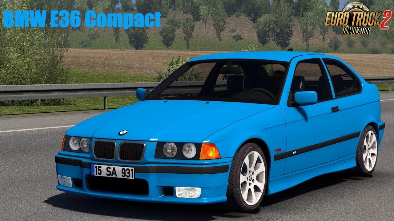 ماشین BMW E36 Compact + داخلی ورژن 1.7 پارسی مد